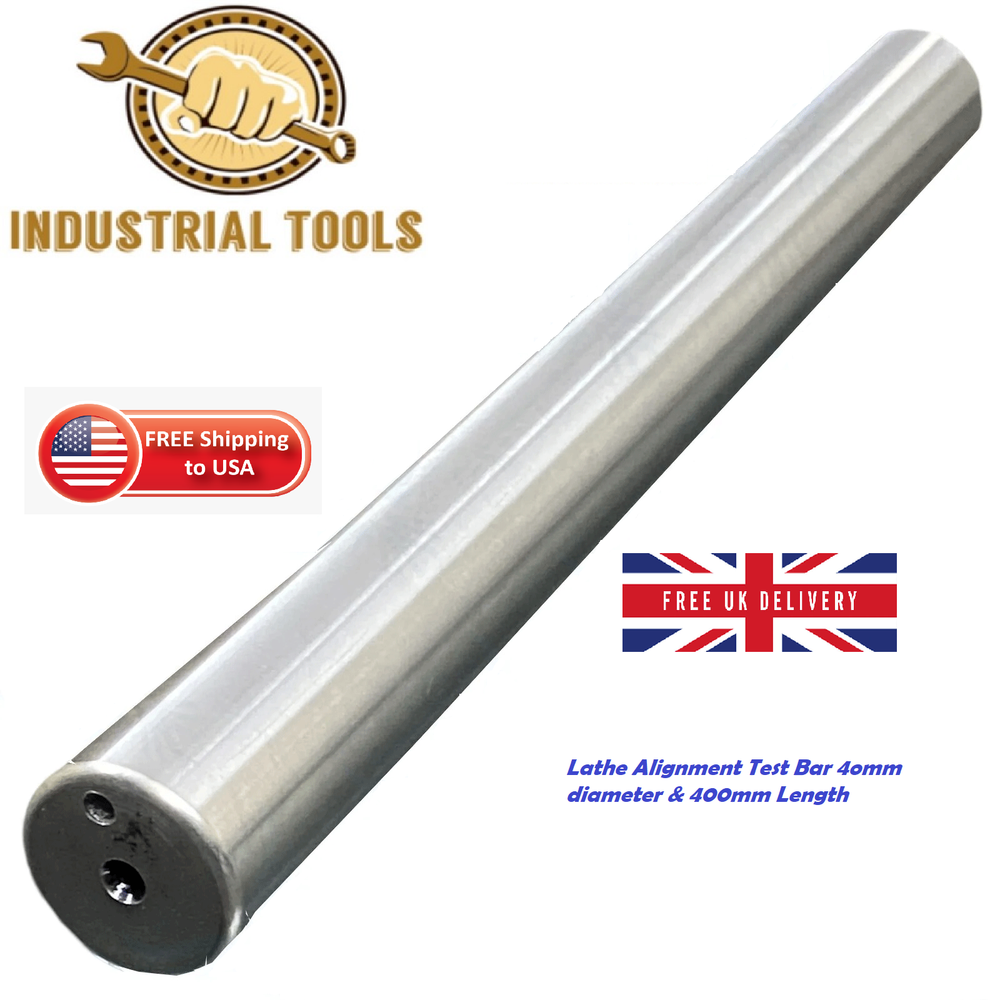 Lathe Alignment Test Bar 400mm (15-3/4") Parallel Shank 40mm diameter Mandrel