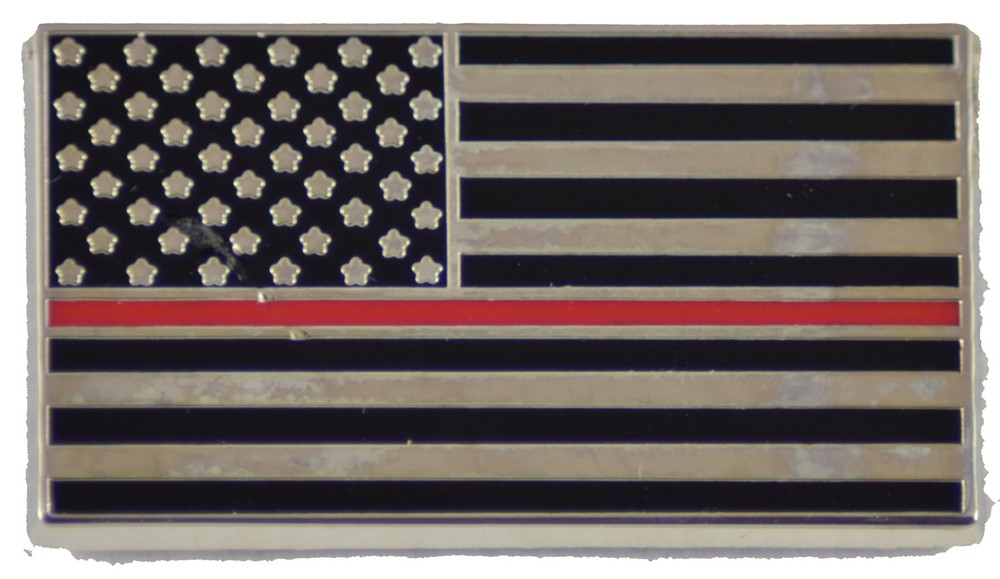 Red Line Flag Fire Pin