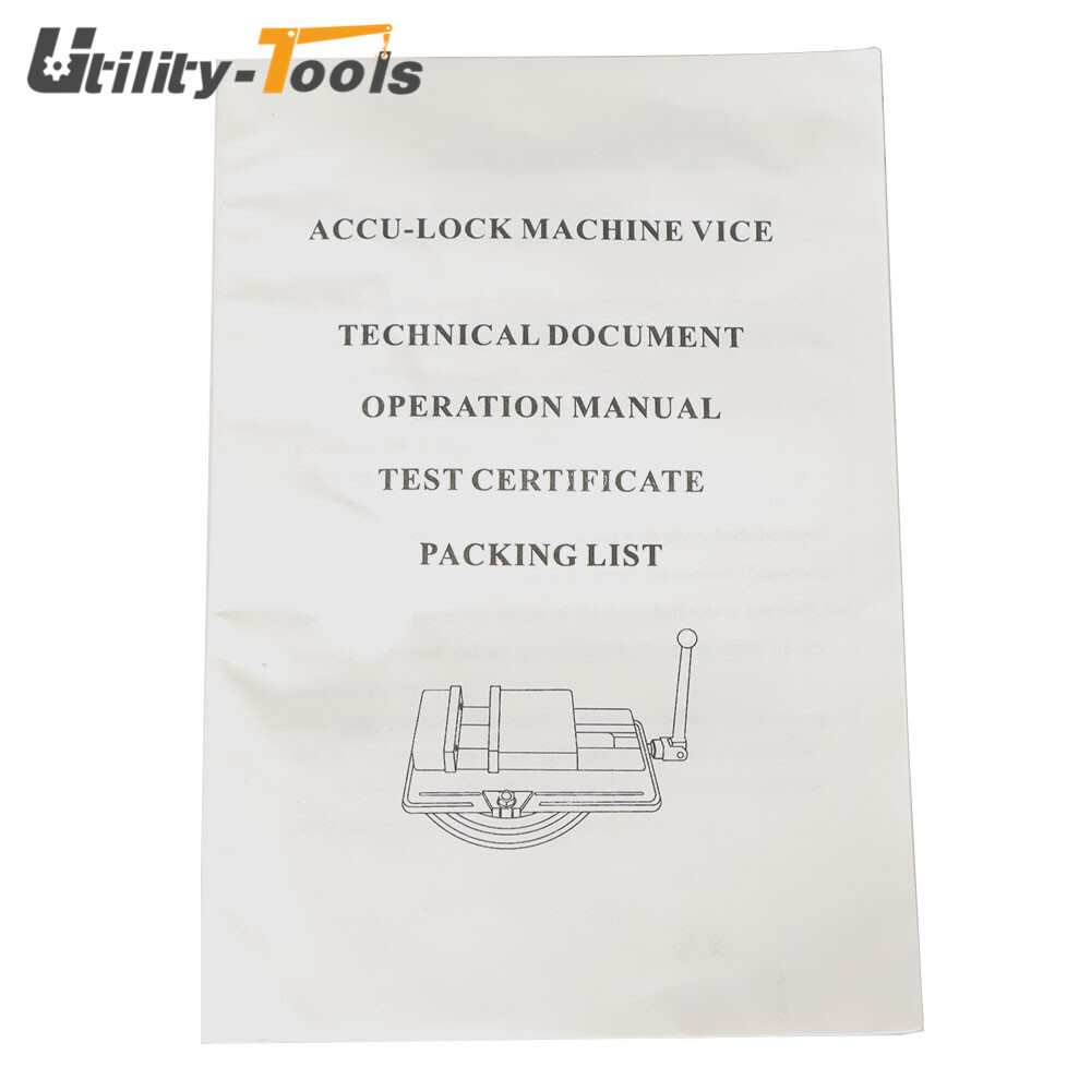 4'Inch Lockdown Vise Precision CNC Milling Machine Bench Clamp Vice With Base