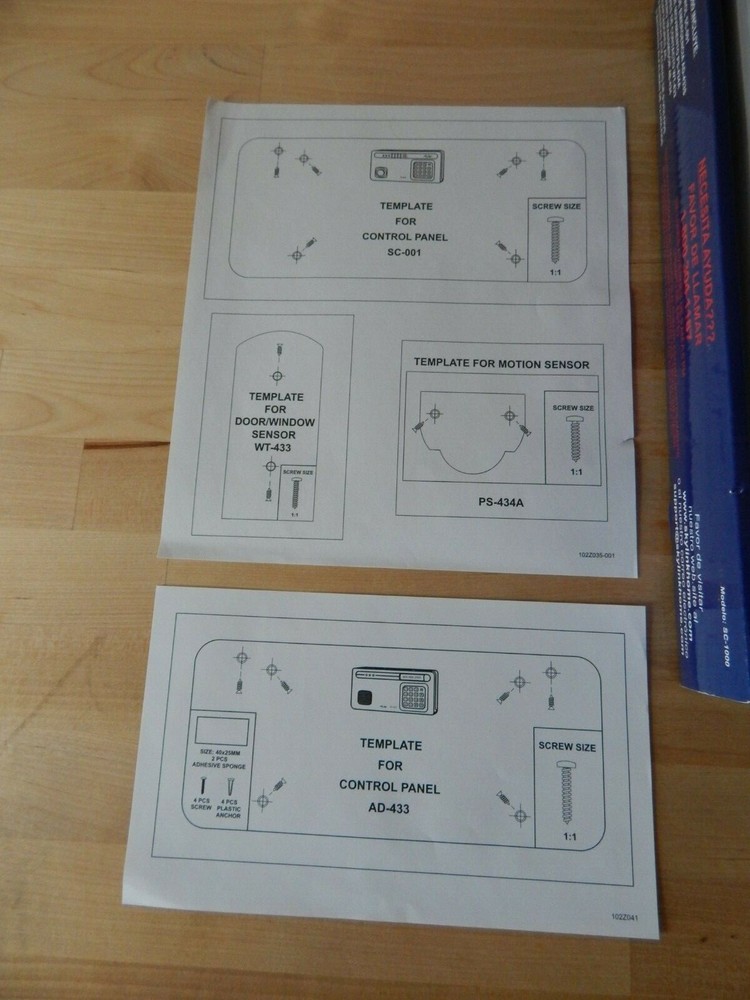 SkyLink Wireless Alarm System Model SC-1000-W used