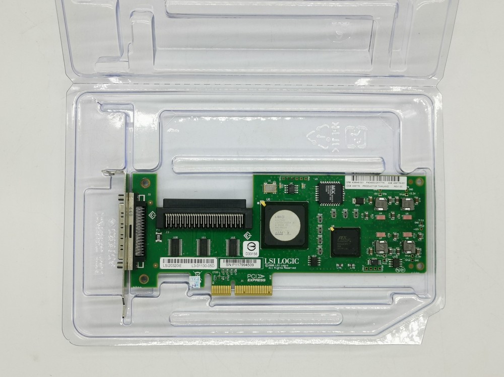 Low profile bracket LSI Logic SCSI LVD/SE controller PCI Express x4 LSI20320IE-