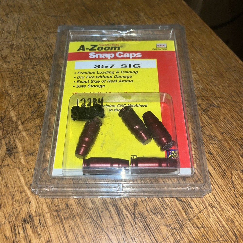 A Zoom Precision Snap Caps Safety Training 357 Sig 5 Pack 15159
