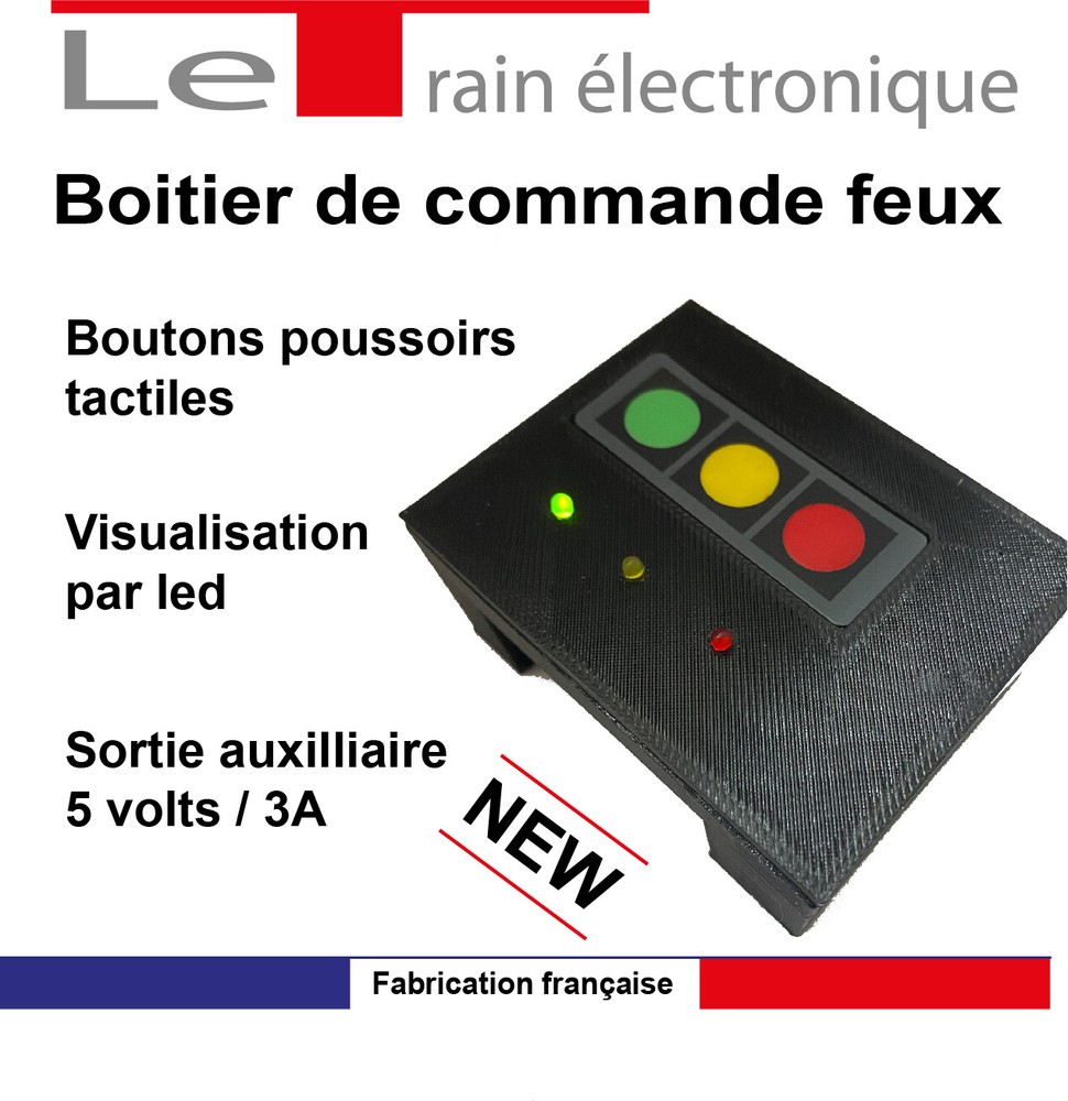 3 Color Light Control Box with Model Train Power Supply