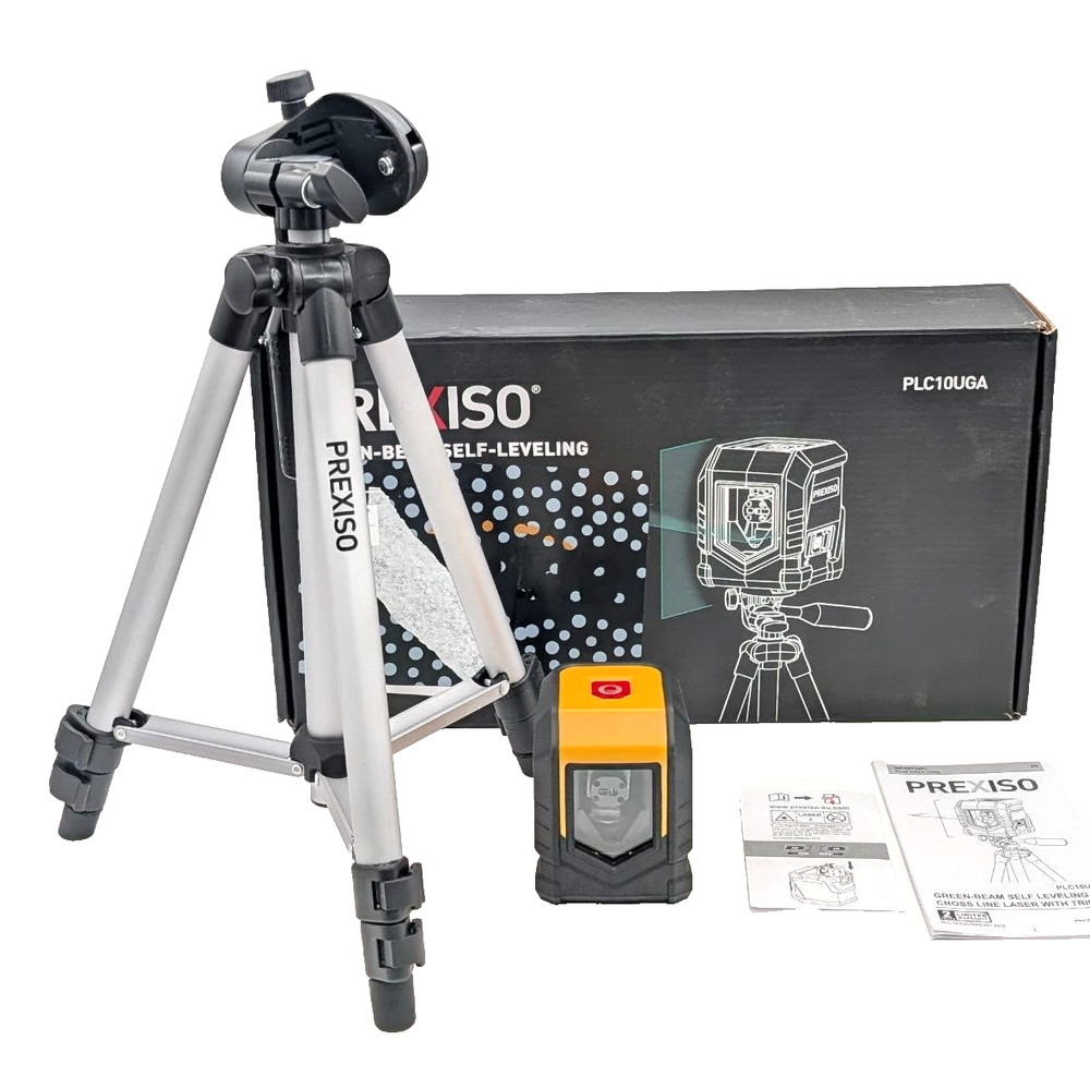 Prexiso Green Laser Level w/ Tripod 65Ft Self-Leveling Tool