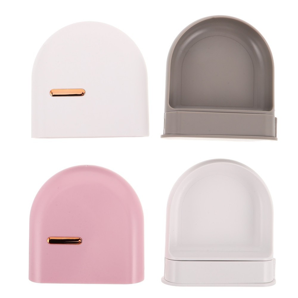 2 Pcs Retainer Case Container Portable Denture Box Dental Device