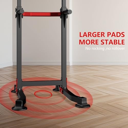 Dip Bar Squat Rack Workout Dip Station Height Adjustable Free Pull Up Bar