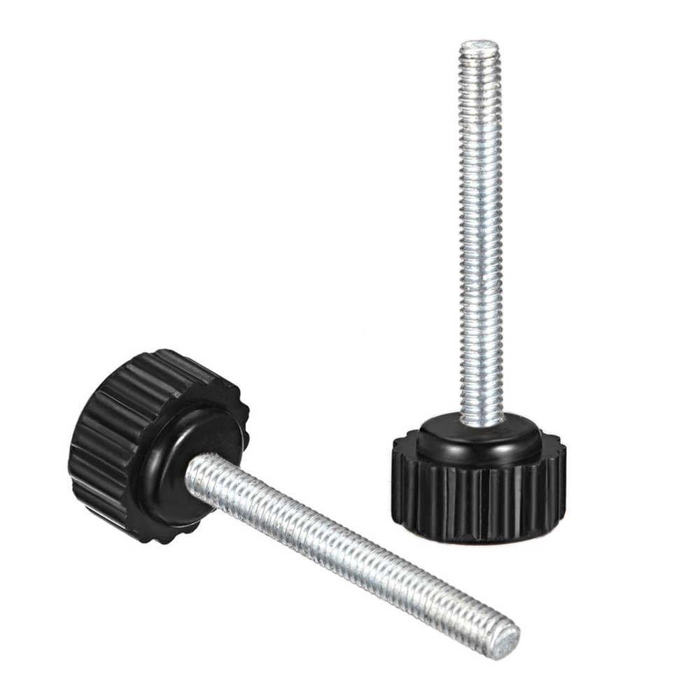 8pcs M4 x 35mm Male Thread Knurled Clamping Knobs Grip Thumb Screw on Type