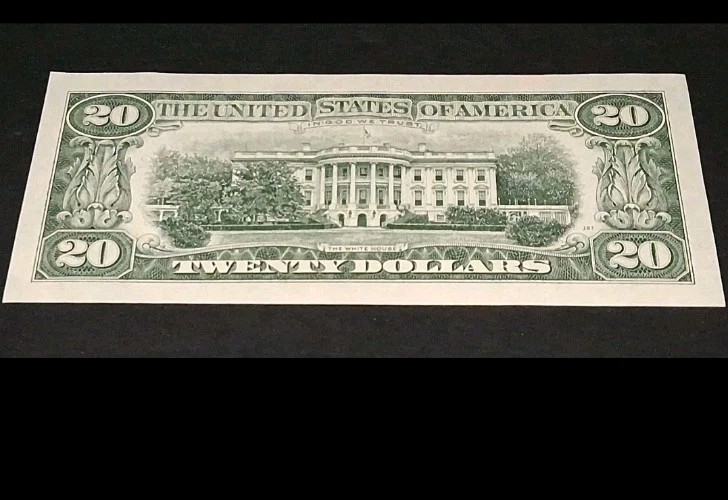 Error Note Federal Reserve Note Shifted Over Print