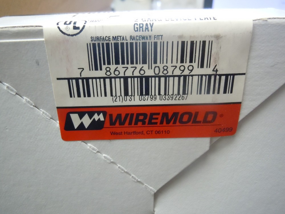 Wiremold G6007C-2 2-Gang Device Plate For Vertical Mounting Devices 2 Pack