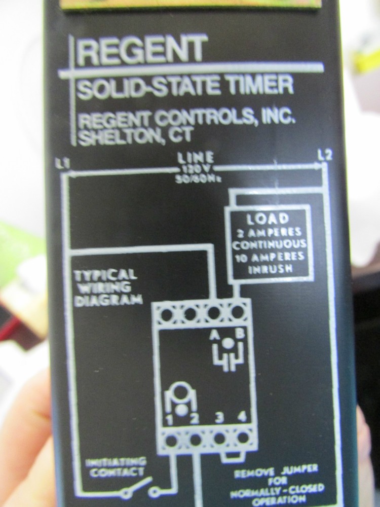 Regent Controls TM2200D 1S 120 1 Second Timer