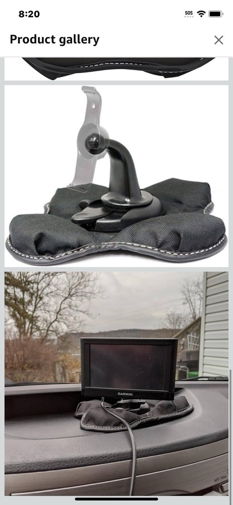 Friction mount for Garmin GPS