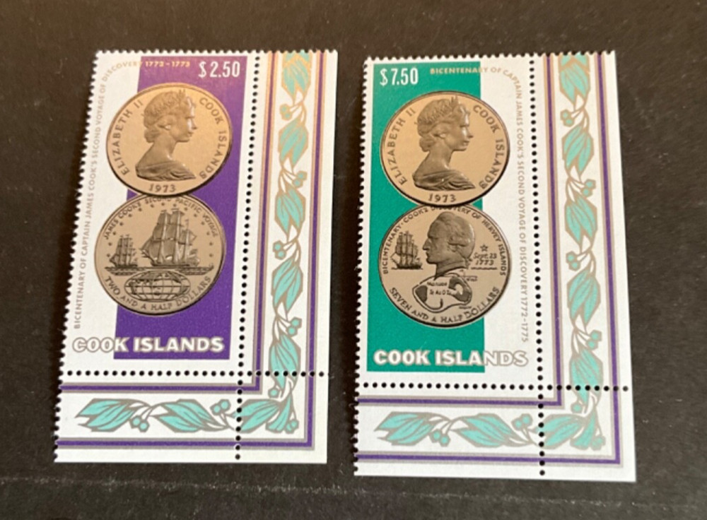 Cook Islands Scott #406-7 never hinged