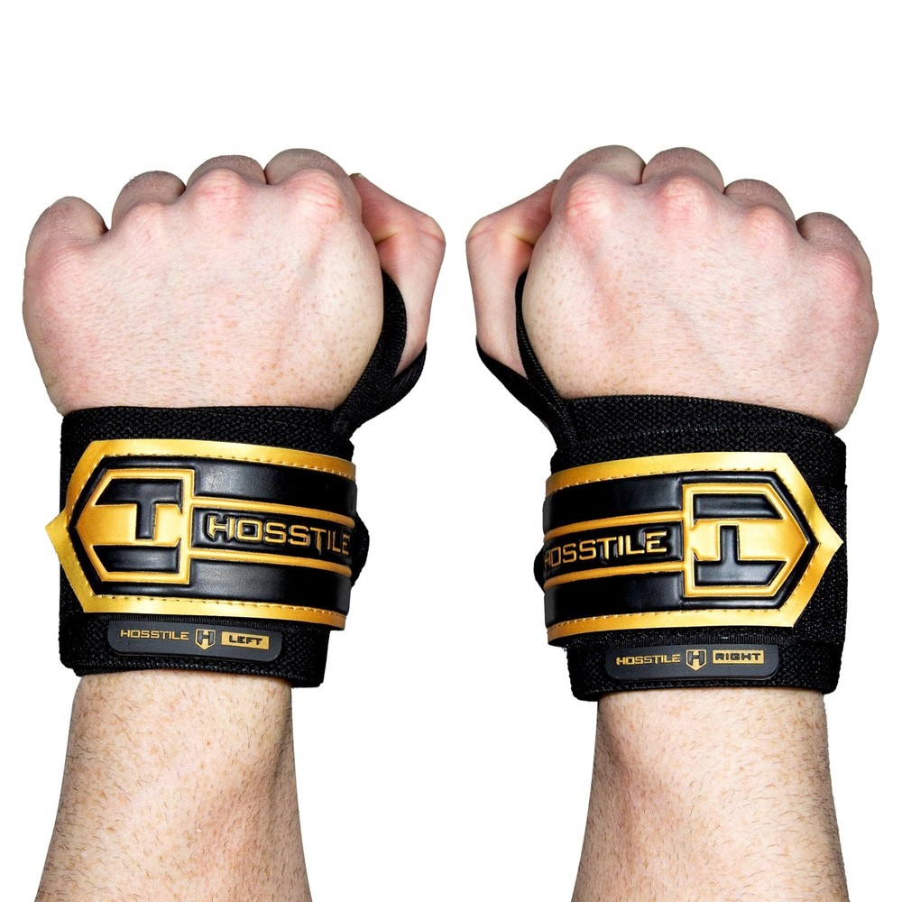 Heavy Duty Wrist Support Wraps (Pair) – 18" Firm Joint Support, Durable Elast...