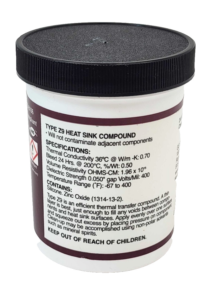 GC Electronics 10-8106 - Type Z9 Heat Sink Compound - 1 LB - Plastic Container