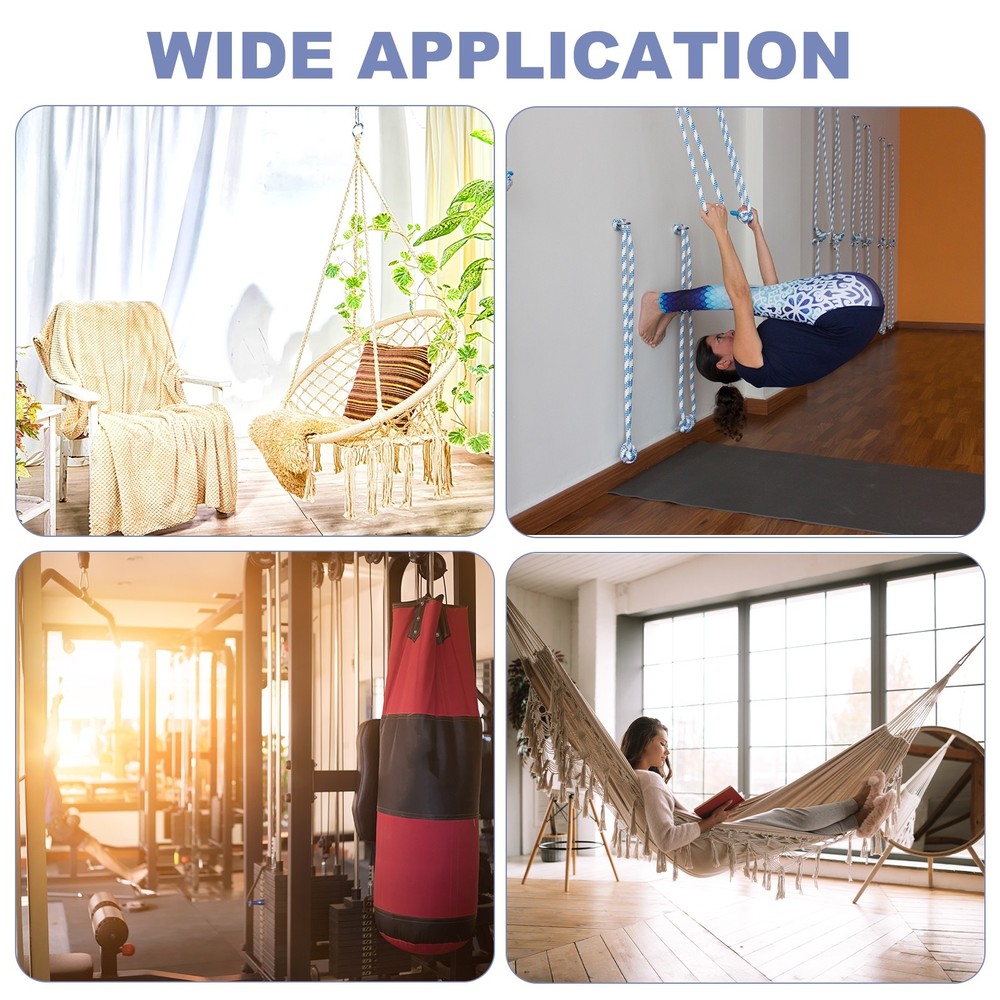 2Set M5 Eyelet Bracket Set Square Hook Plate and Hook, Silver