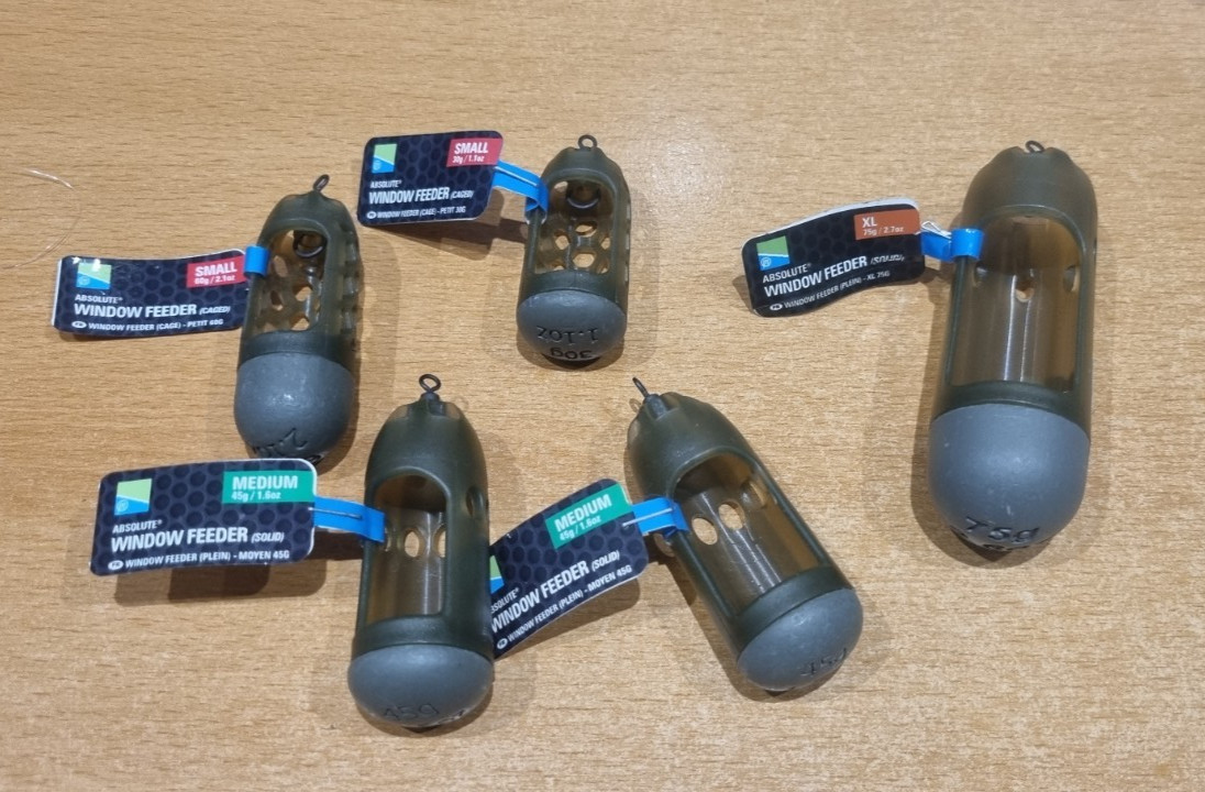 Preston Innovations Mixed   Window Feeders  Distance Feeders x 5