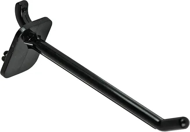 80 PC LOT 3.25" Black Plastic Pegboard Hooks