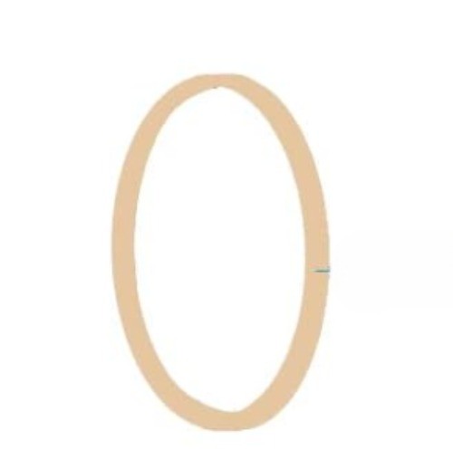 1 Elastic Rubber Band Diameter 36mm, used