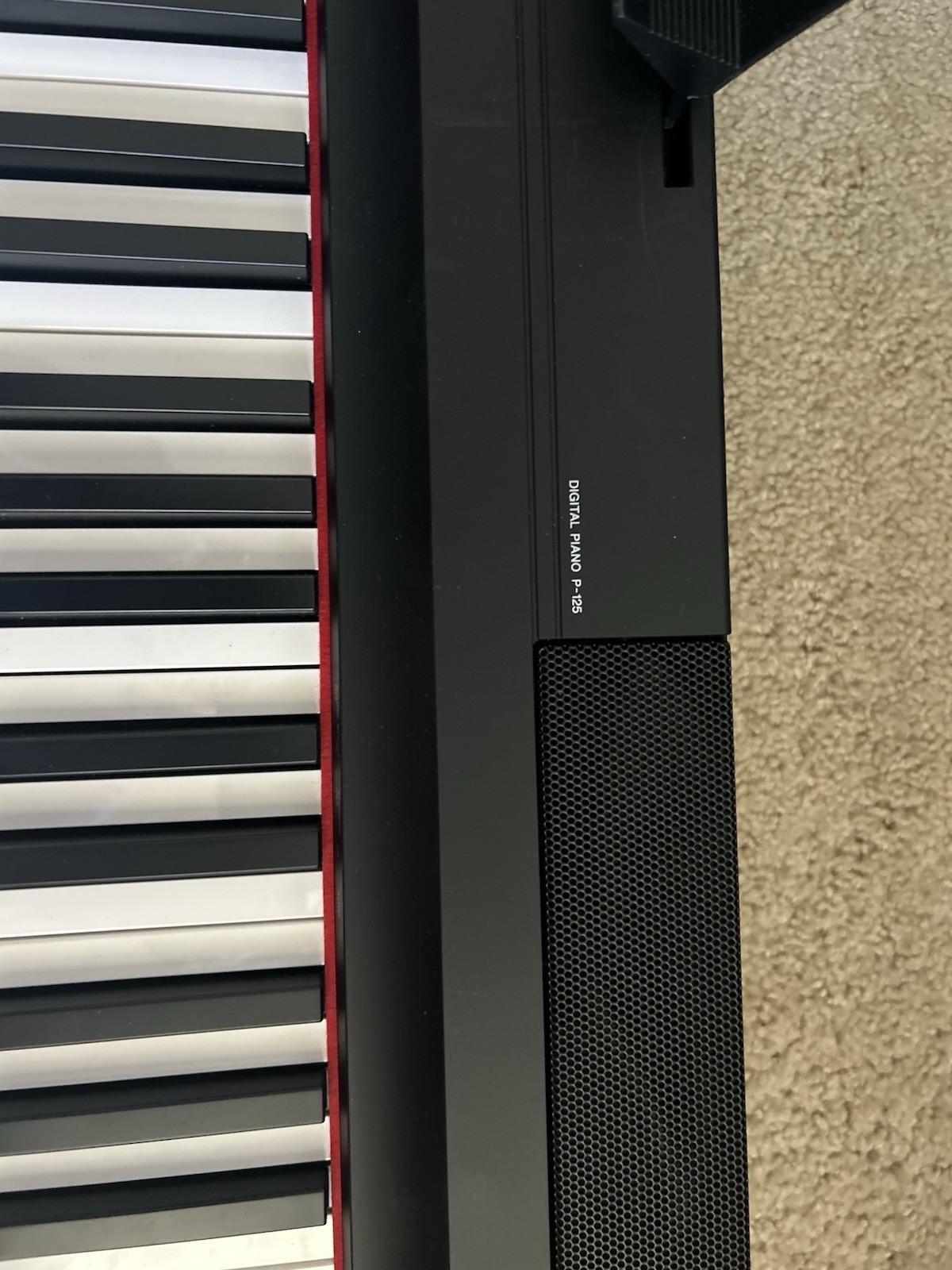 Yamaha P125 Digital Piano 88-Key Black Built-in Speaker Metronome Demo Song