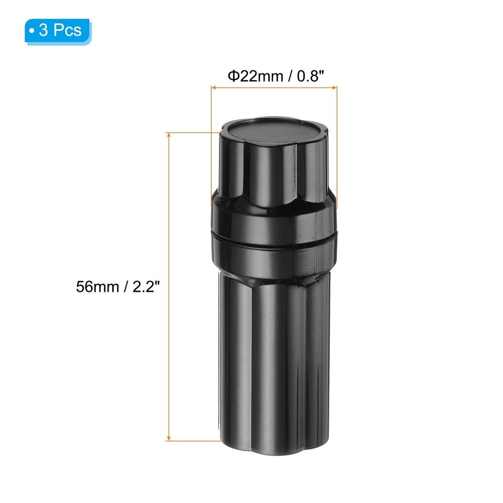 4 Pcs Pool Cue Joint Protector 5/16x18, Billiard Cue Joint Thread Cap, Black