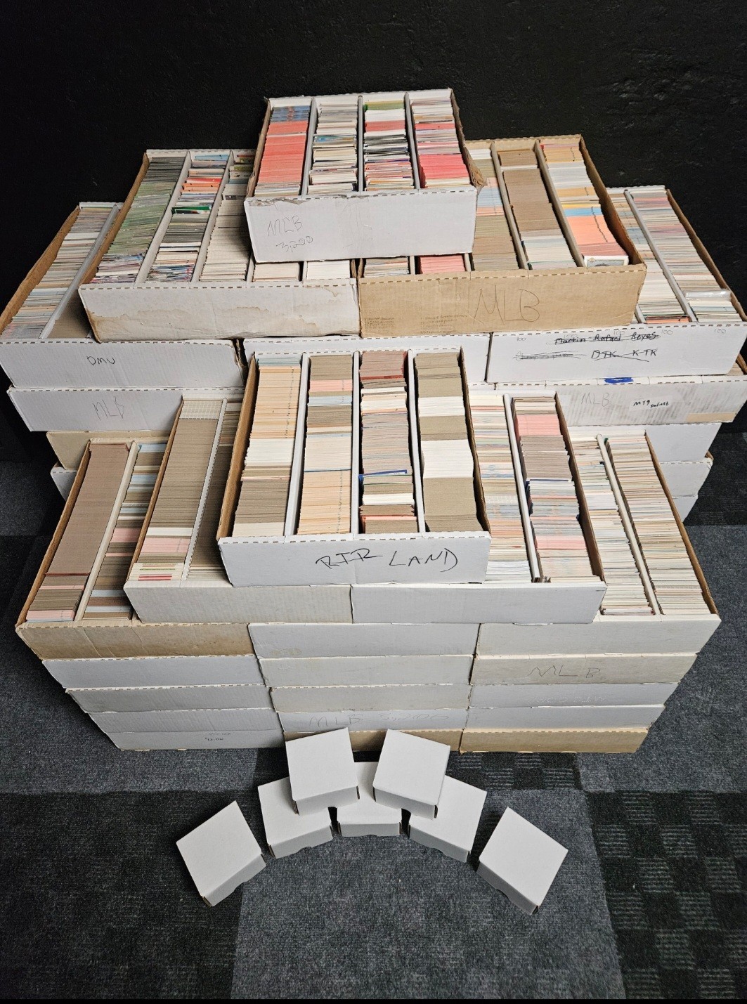 Baseball Card Lot 4,500 Used Cards, 80s to Current, Free Shipping