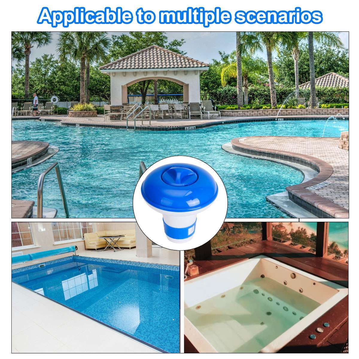 Chemical Dispenser Floater 1" Chlorine Bromine Tablets for Cleaning Pool Spa new