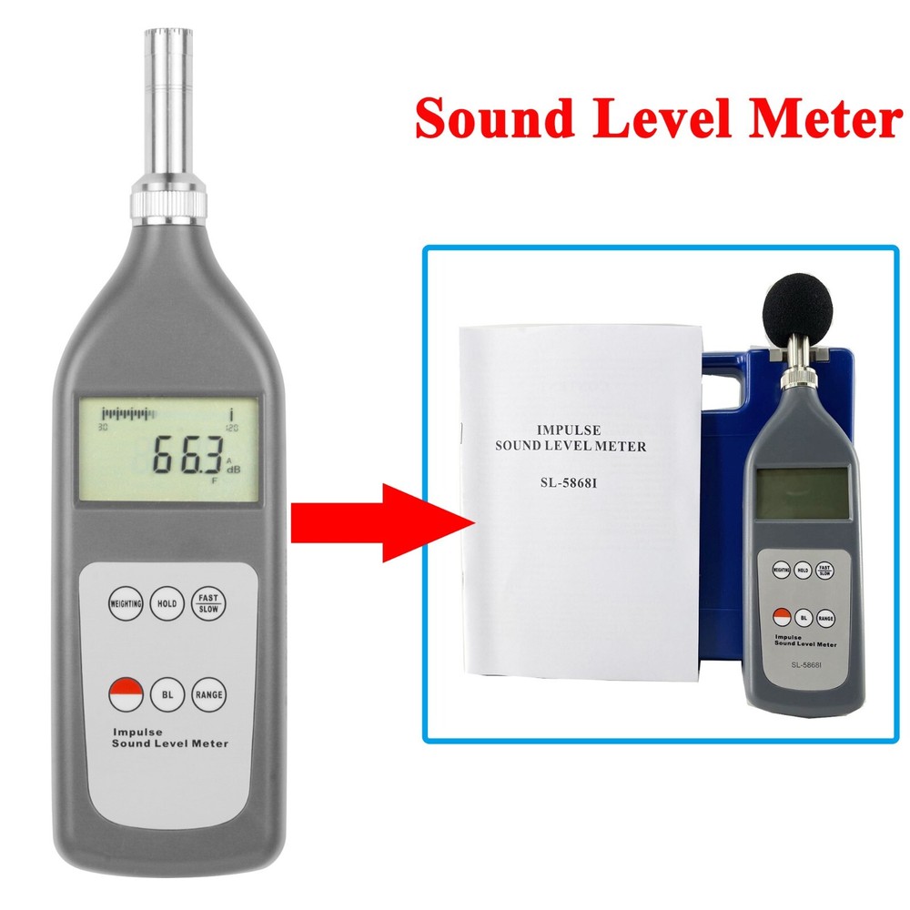 Impulse Universal Noise Sound Level Meter Tester Exponential Time Weighted