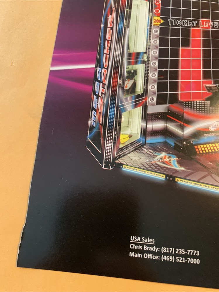 original 11-8 1/4” Mega Stacker ARCADE GAME FLYER