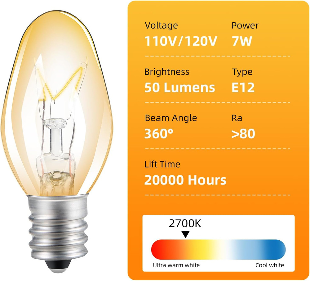 Original 6 Pcs Flea Trap Replacement Light Bulbs, Special for Flea Traps for ins