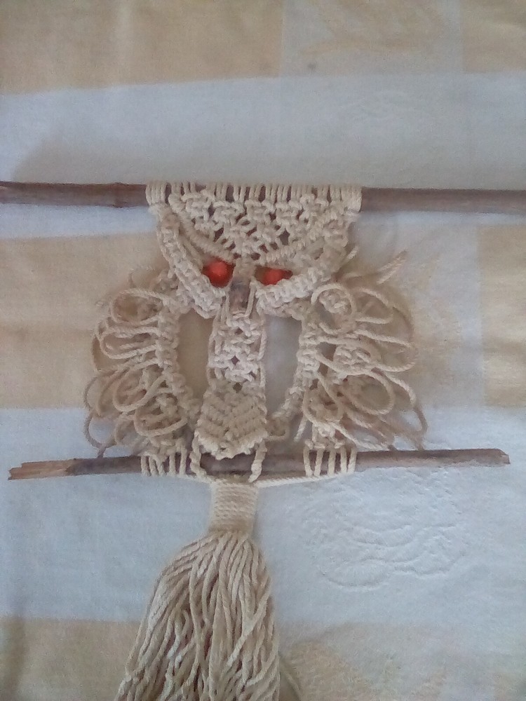Beautiful Owl Macrame Hanging Decor