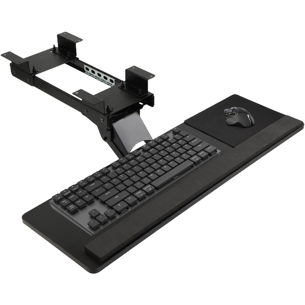 Multi-Function Under Desk Keyboard Tray Adjustable，Slide Out Keyboard Tray