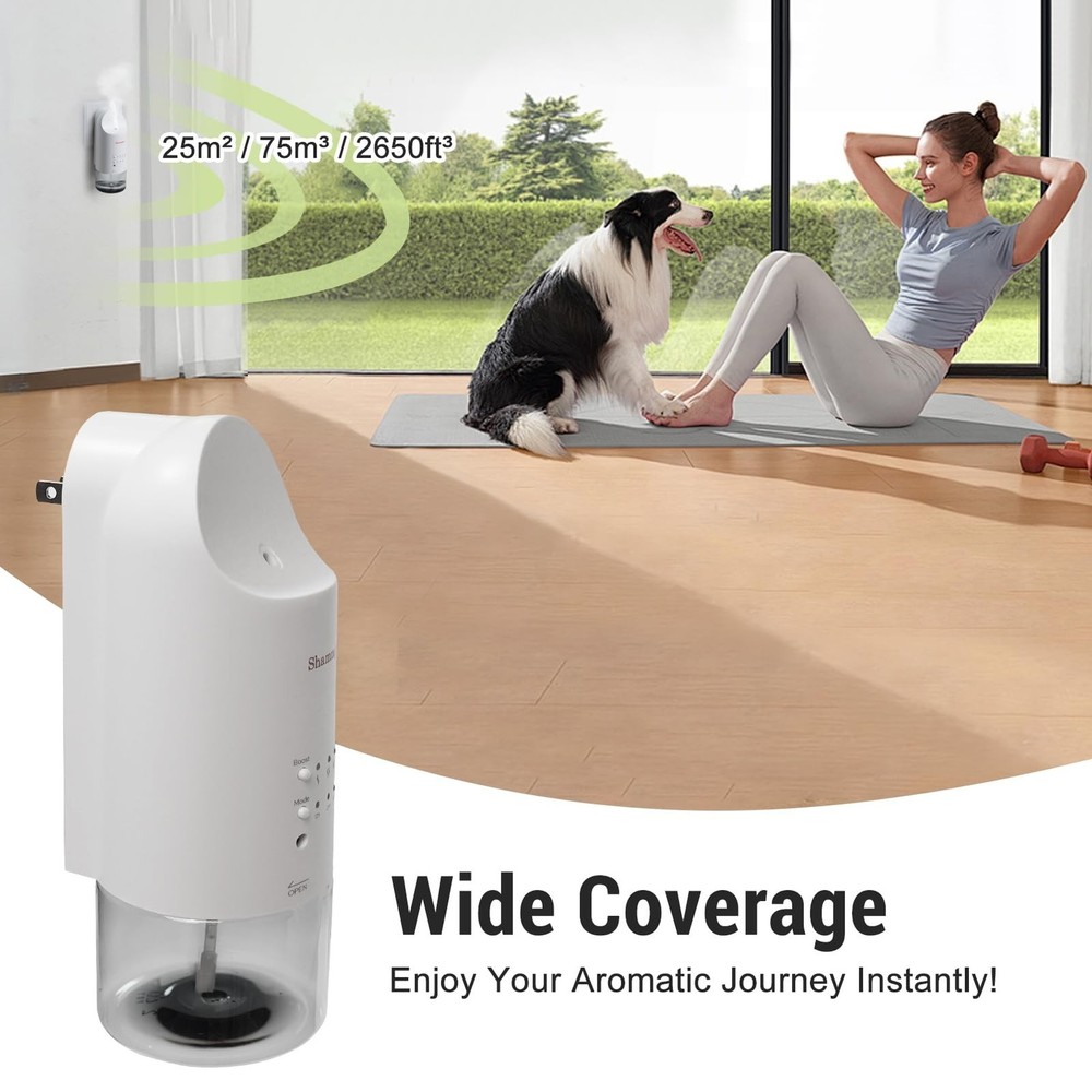 2026 Plug-in Essential Oil Diffuser – Waterless Scent Diffuser, Smart Wall