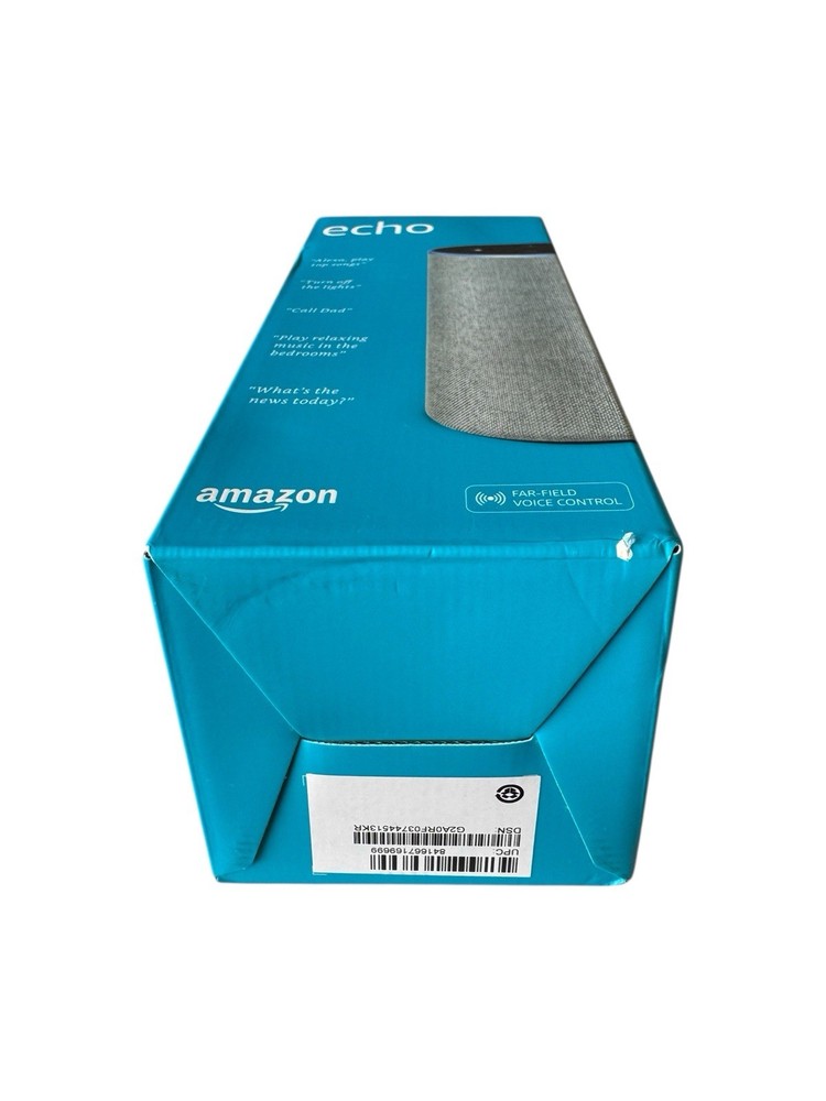 Amazon Echo (2nd Gen) Smart Speaker With Dolby Heather Gray.(NEW)