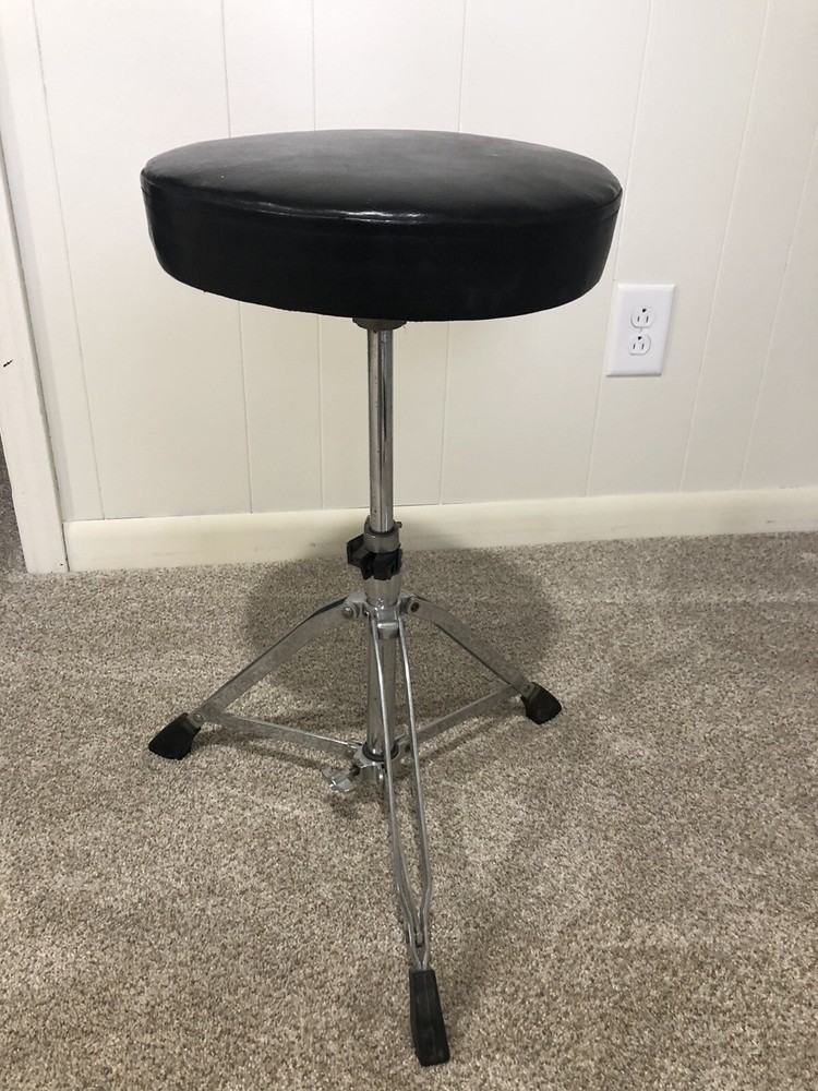 Adjustable Folding Swivel Padded Seat Stool