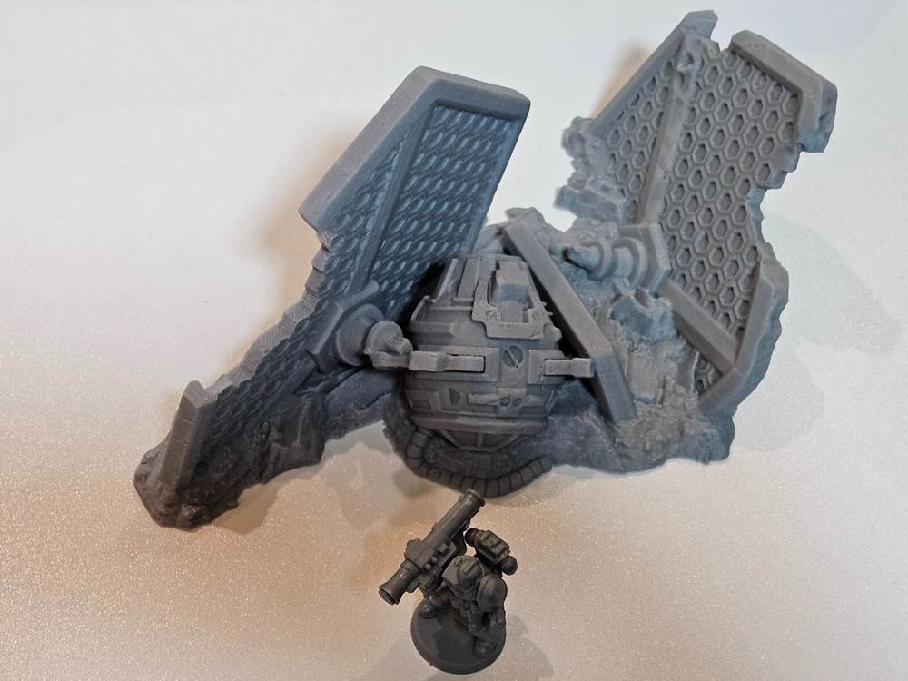 Crashed spaceship crashed fighter craft rocky terrain crashed spaceship 008