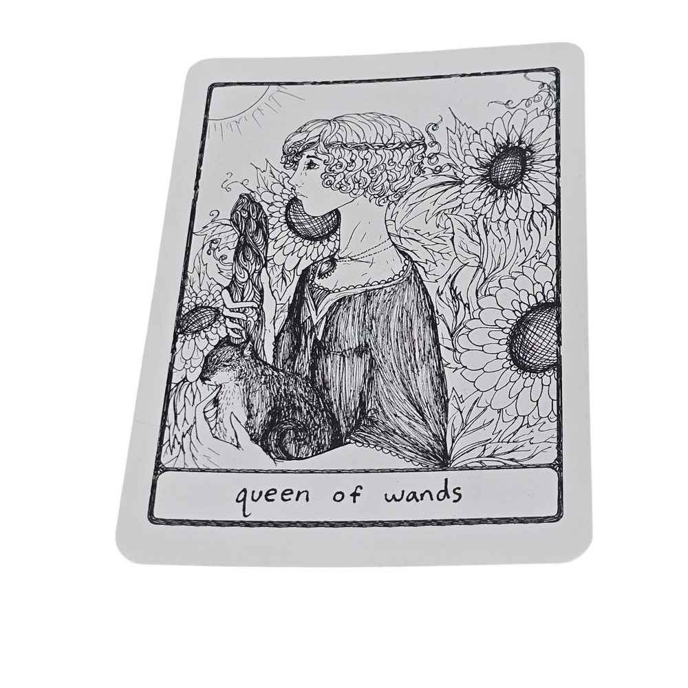 The Efflorescent Tarot Deck Black & White 78 Cards OOP - READ BELOW!