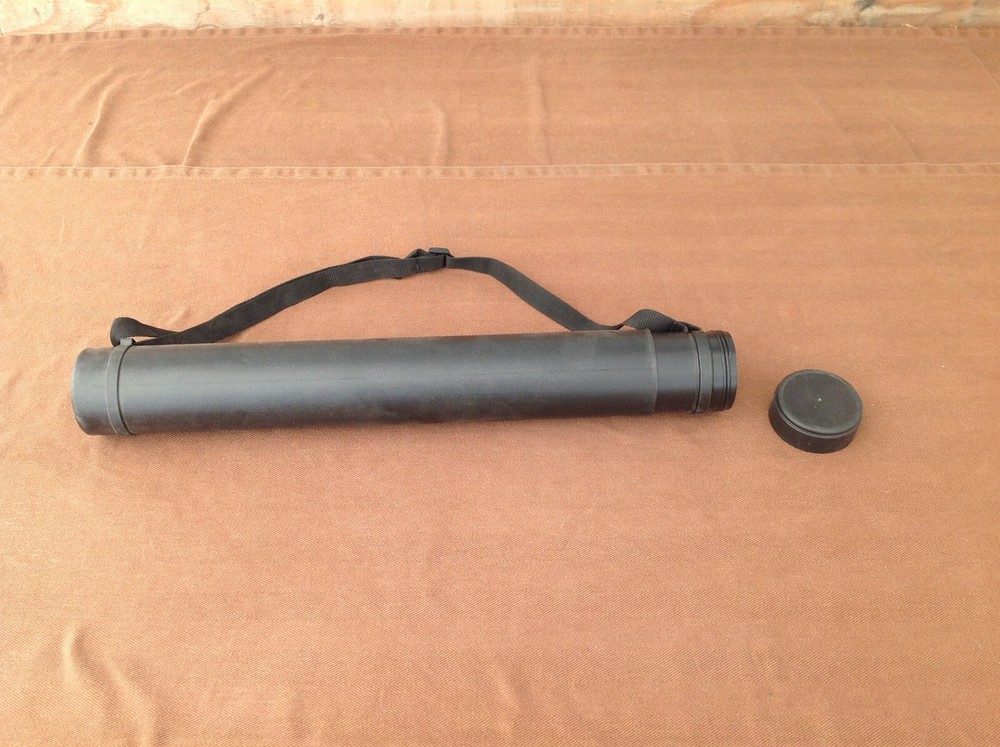 Rumold Black Plastic Expandable Telescoping Poster/Document Storage Tube