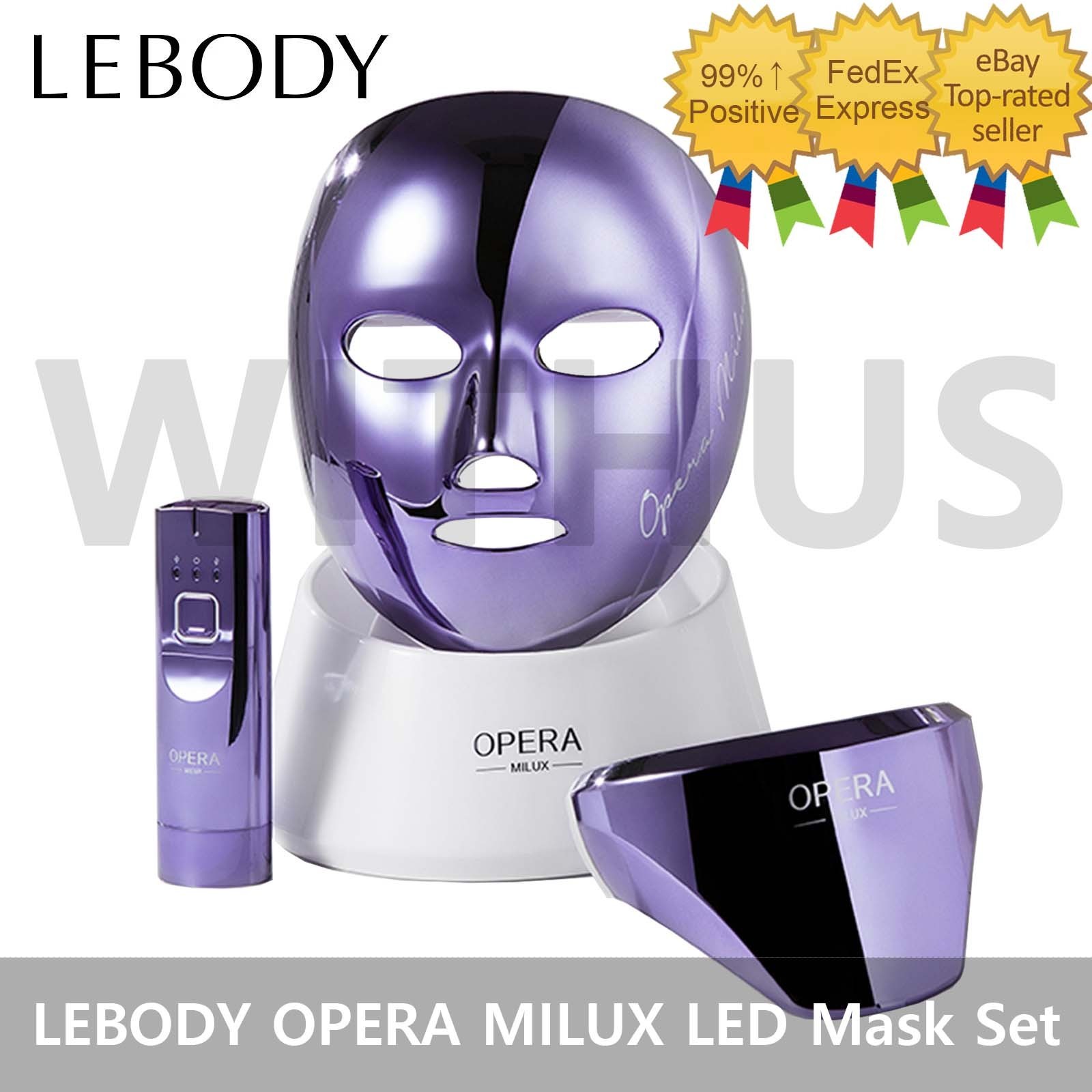 LEBODY OPERA MILUX LED Mask Full Set for Face and Neck Skin Care Device=