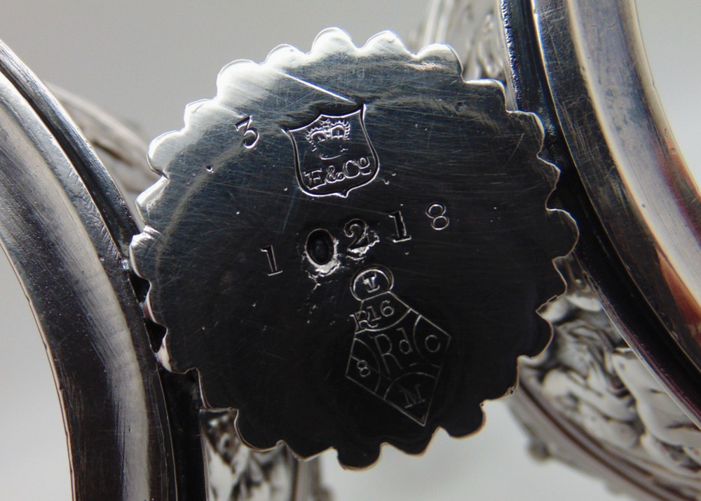 1870 Antique English Elkington Silver Plated & Ruby Red Glass Bowl Jam Holder