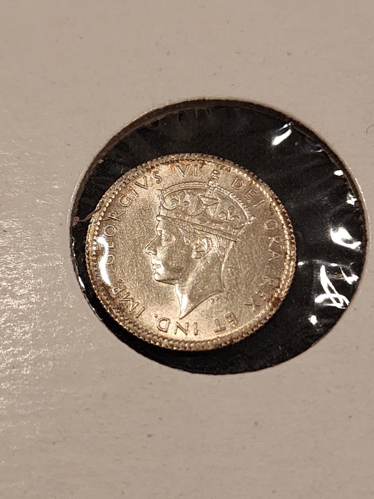 1941C Newfoundland 5 Cents Silver Coin