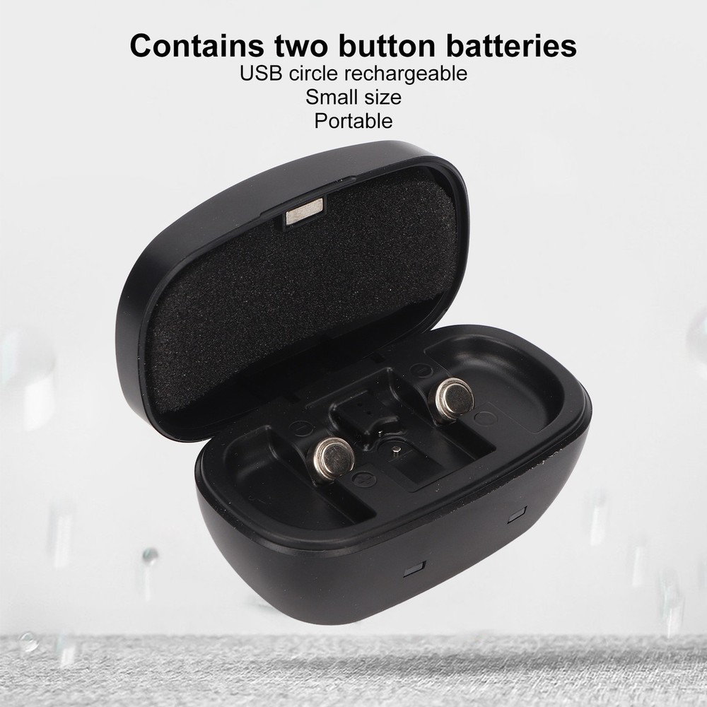 312 Button Battery Box USB Rechargeable Cycle Hearing Amplifier Batteries Ch FFG