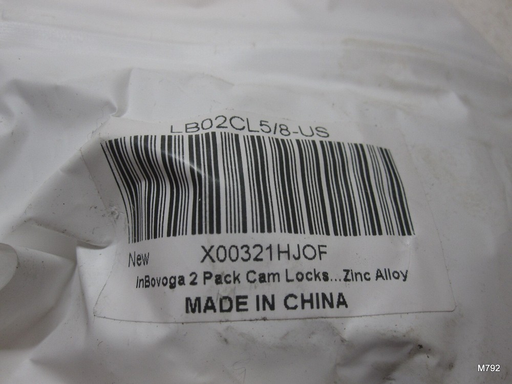 2 Pack Cabinet Locks with Keys, 5/8" Cam Lock Mailbox Lock Replacement