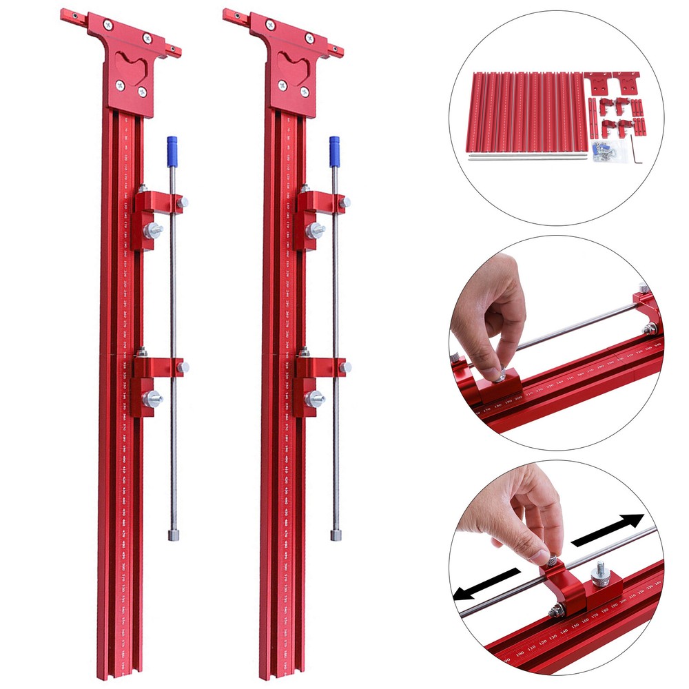 Parallel Rail Guide System Track Saw Woodworking Guide Carpentry Tool Set 120cm