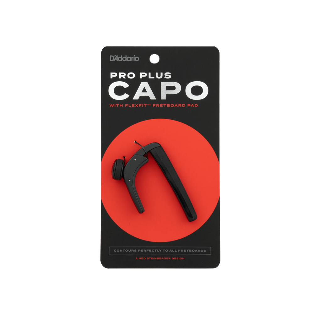 D'Addario PW-CP-19 Pro Plus Capo, Black