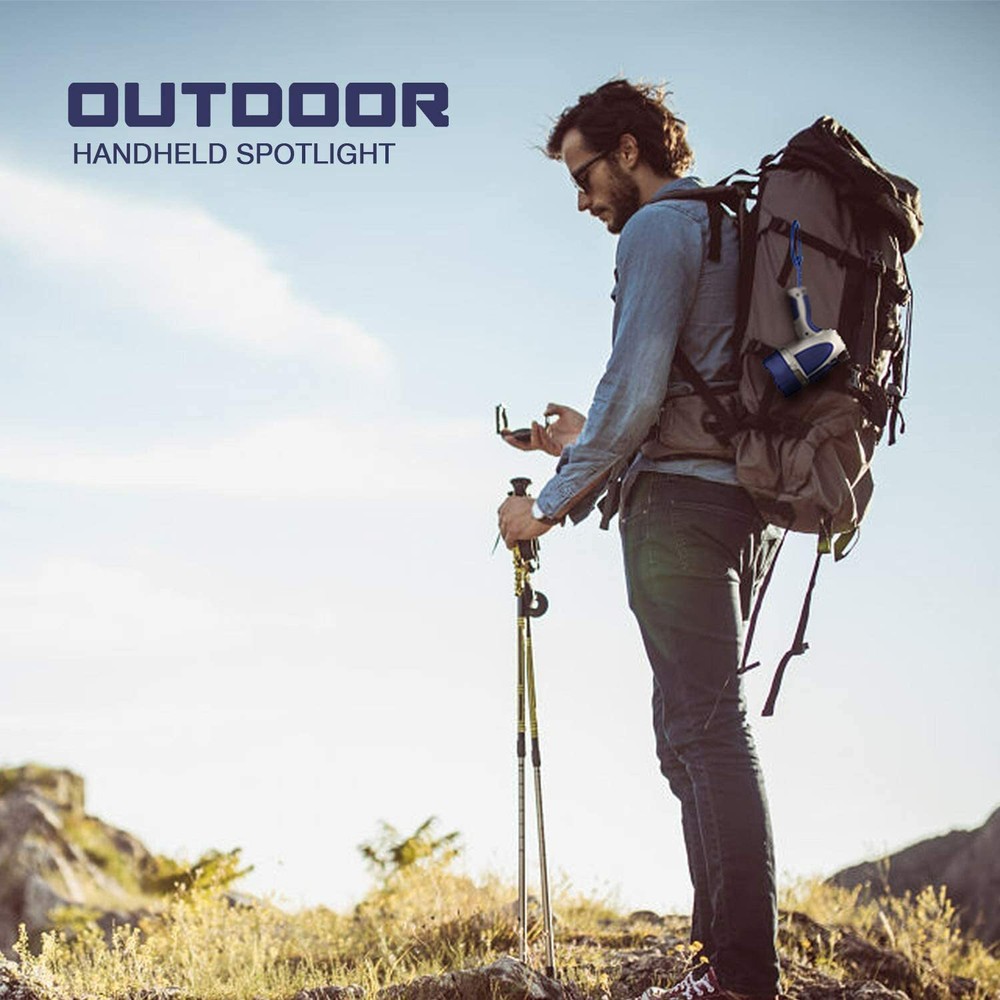 GOODSMANN Rechargeable Spotlight Waterproof LED Flashlight 3000 Lumen with USB