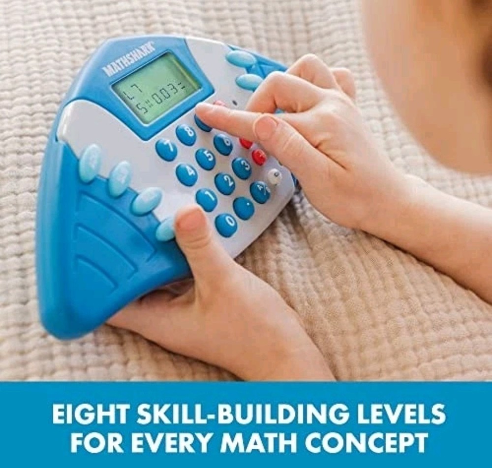 Educational Insights MathShark Digital Math Game, Device Only, Works