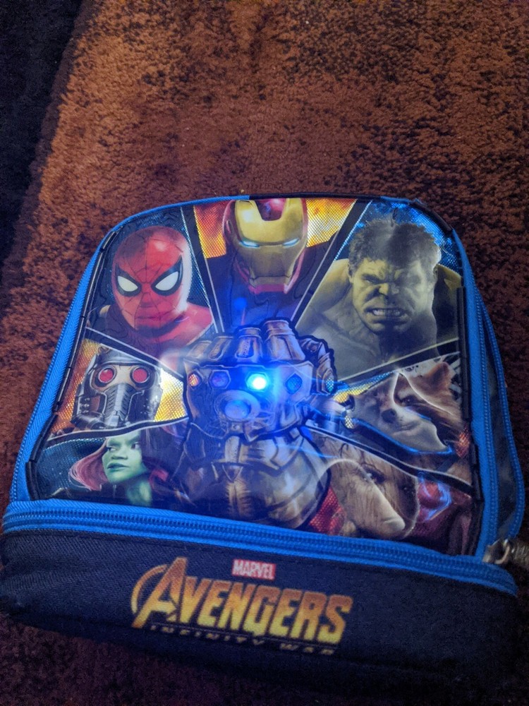 Rare Avengers Infinity War Gauntlet LED Lunch Bag