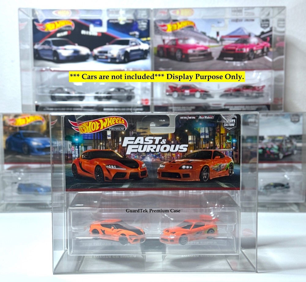 Guardtek Display Protector for Hot Wheels Target Two Pack Exclusives (5 pcs)