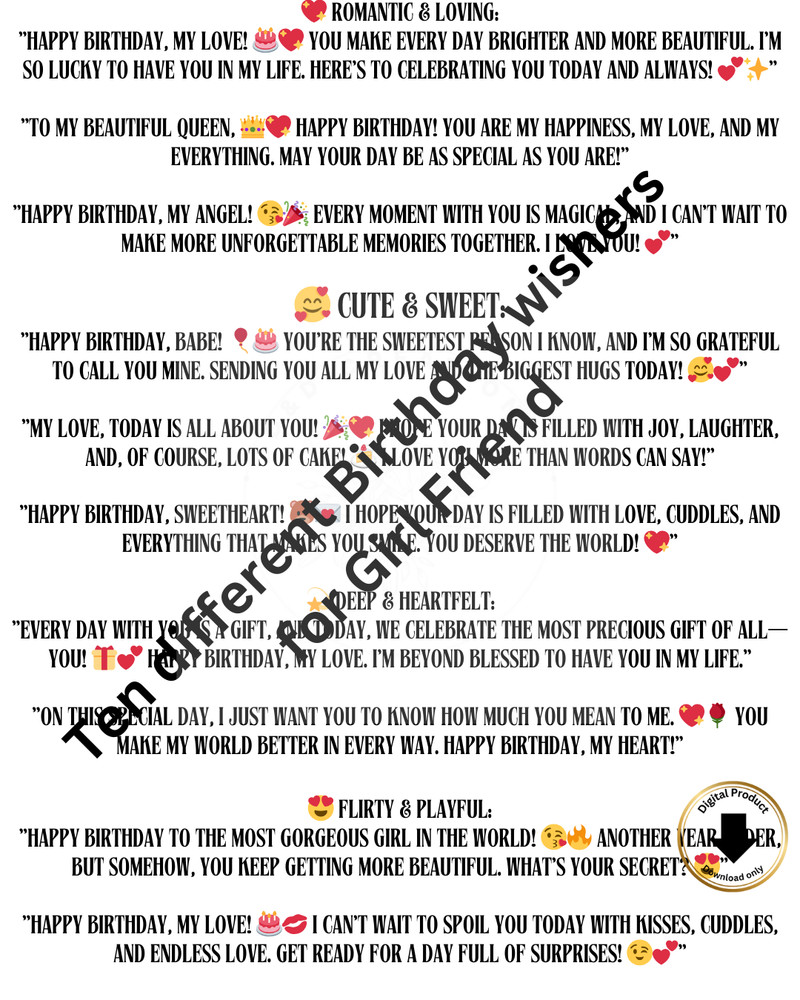 Digital Birthday Card Printable