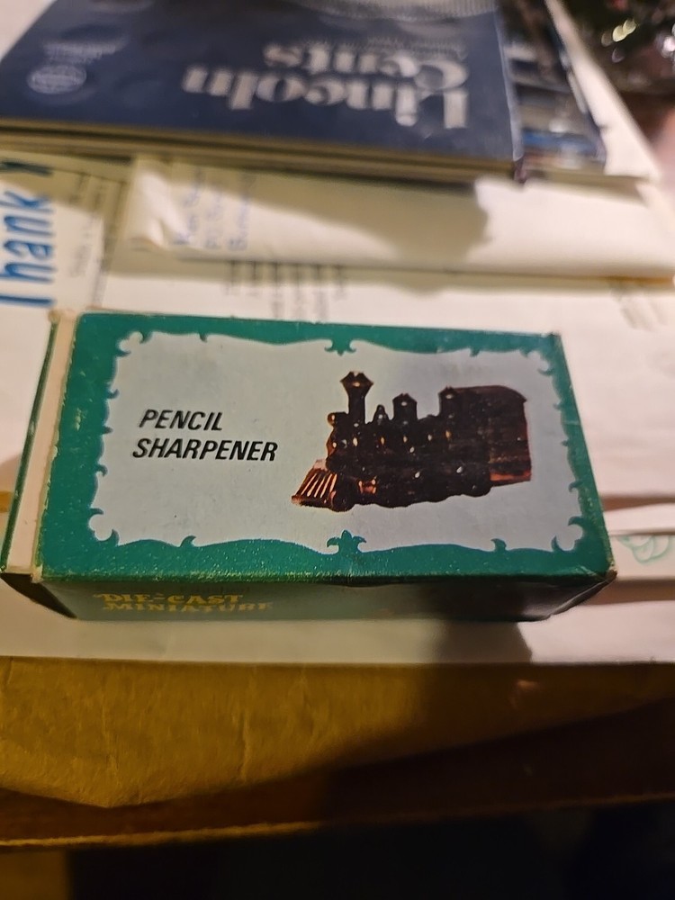 Vintage Die Cast Train Pencil Sharpner